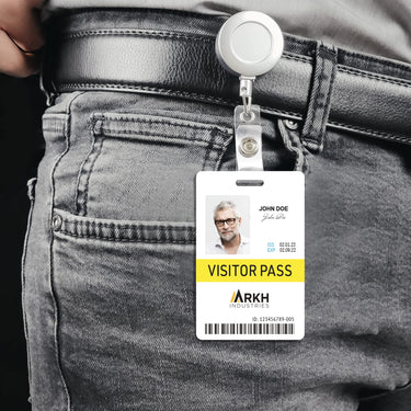 Avery Durable Tall ID Badges for Lanyards, Laser Printable on Both Sides, Blank White, 80 Total, 3.375